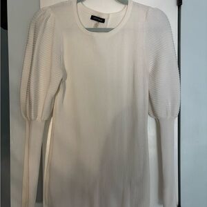 Cable & Gauge White Ribbed Top